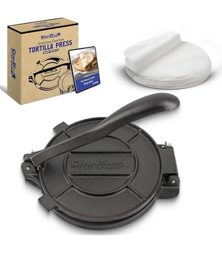 Amazon | Tortilla Maker ローラーGonzalez 手動クランクプレス 5.5